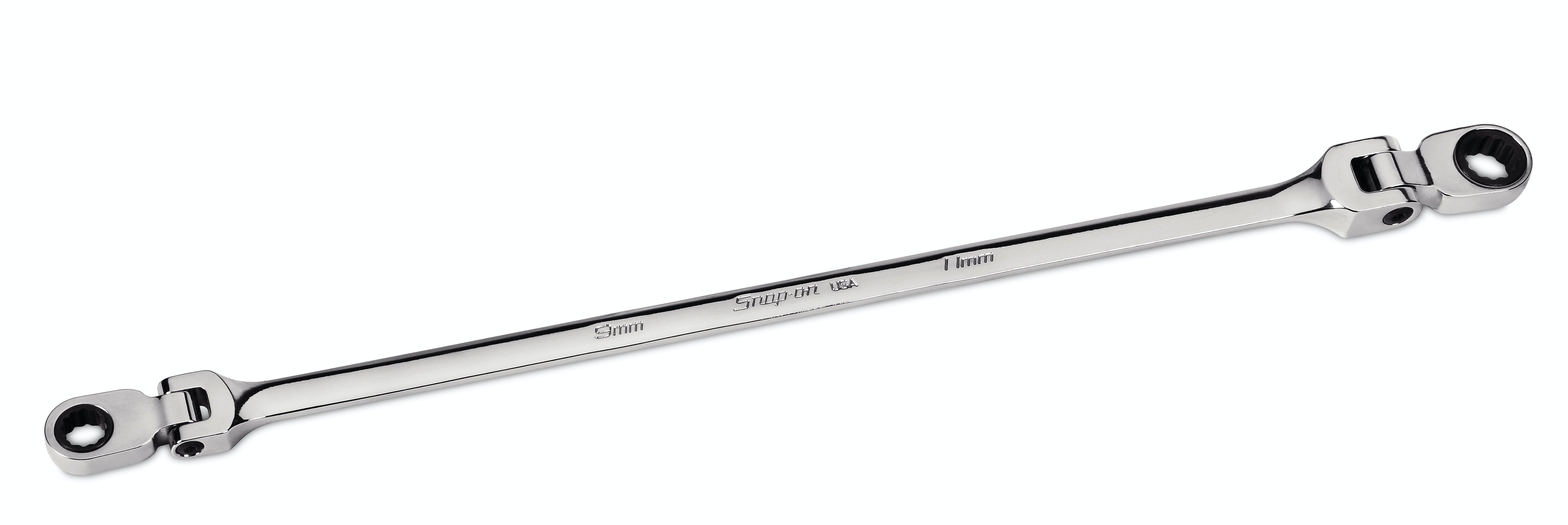 9 and 11 mm 12-Point Metric Flank Drive® Double Flex Ratcheting Box Wrench | XFRM911A 9 and 11 mm 12-Point Metric Flank Drive® Double Flex Ratcheting Box Wrench | XFRM911A